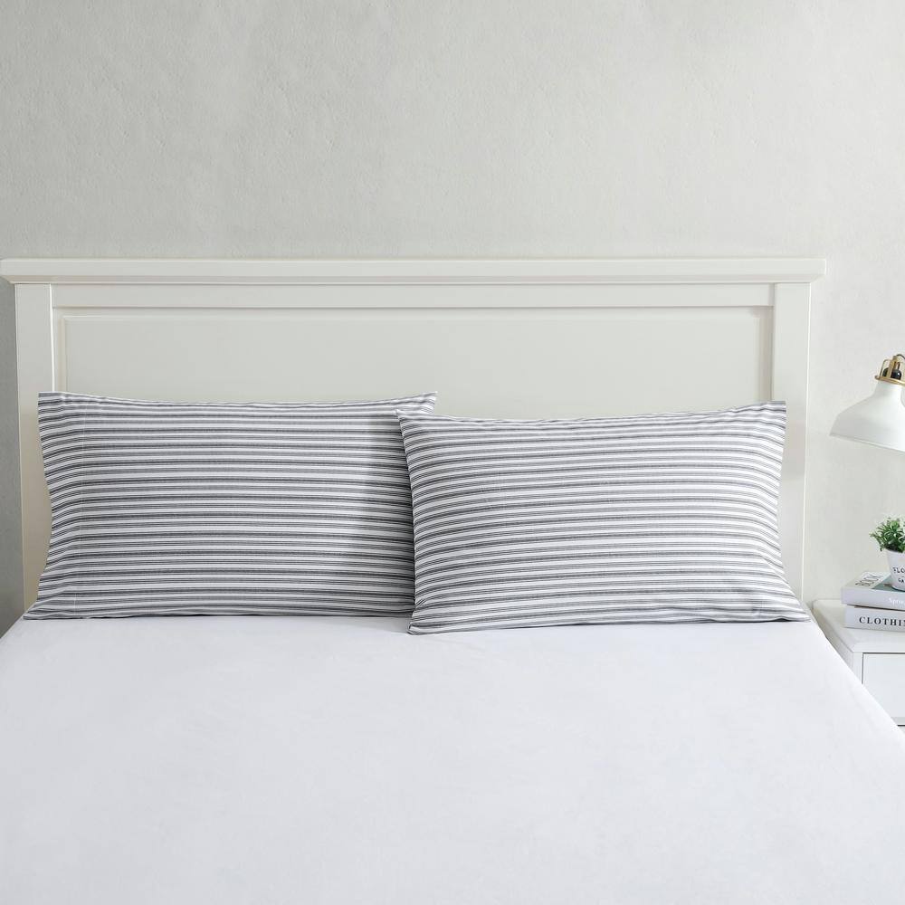 Standard Cotton Striped Pillowcase Set, 2 Piece