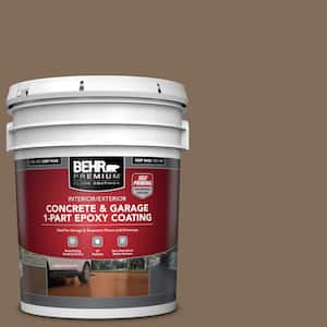 5 gal. #MQ2-49 Kaffee Self-Priming 1-Part Epoxy Satin Interior/Exterior Concrete and Garage Floor Paint