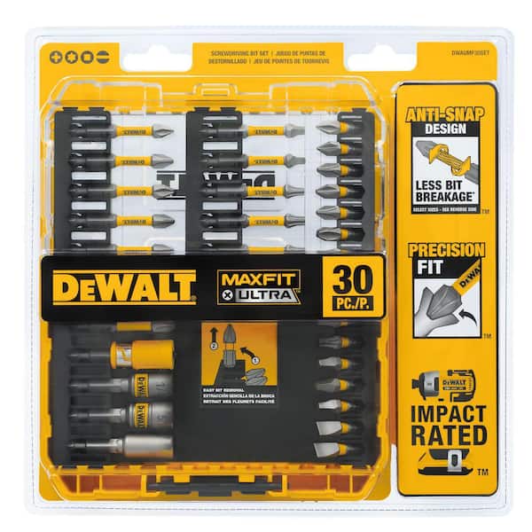 DEWALT - ATOMIC 20-Volt Lithium-Ion Cordless Compact 1/2 in. Drill/Driver Kit with 30 Driving Bit Set, 2Ah Battery and Charger