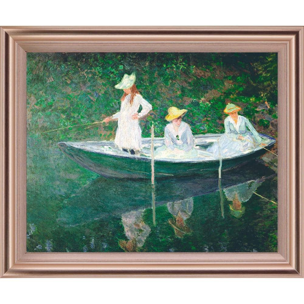 Claude online Monet Boat at Giverny, Monet Prints Canvas Print Canvas Art Home Decor Interior Design, Ready to Hang