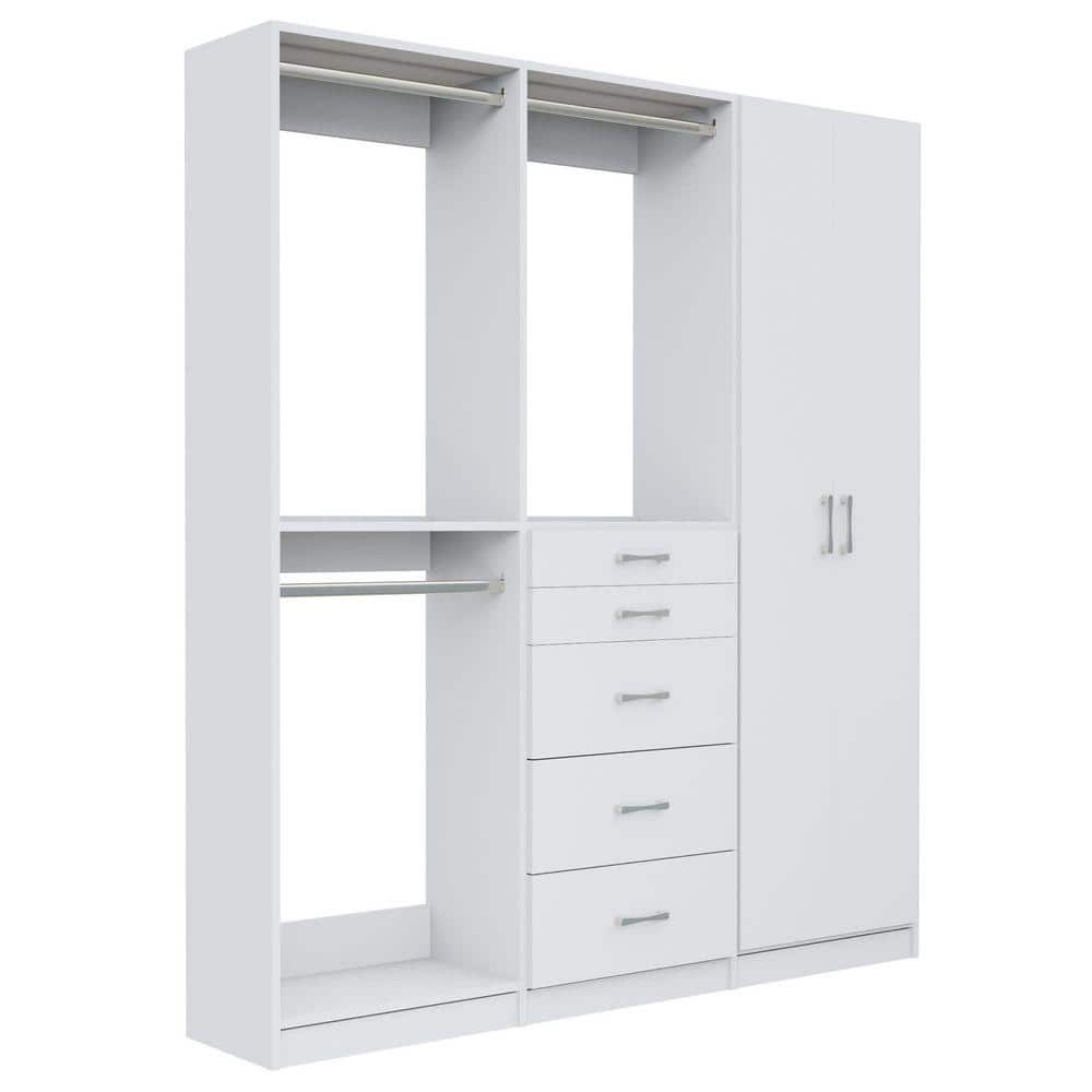 MODULAR CLOSETS Alto Collection 102 in. W White Wall Mounted