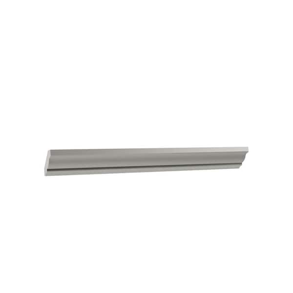 SIMPLY WOODMARK PRO Shaker Full Overlay 94 in. W x 1.75 in. H Traditional Crown Molding in Stone Gray
