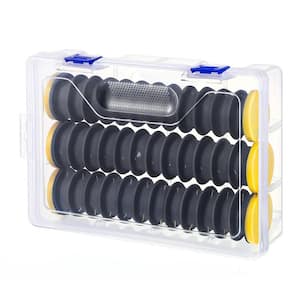 Fishing Line Spooler with 36 Slots and Storage Box for Fishing Lines, Leaders and Hooks (3-Pack)