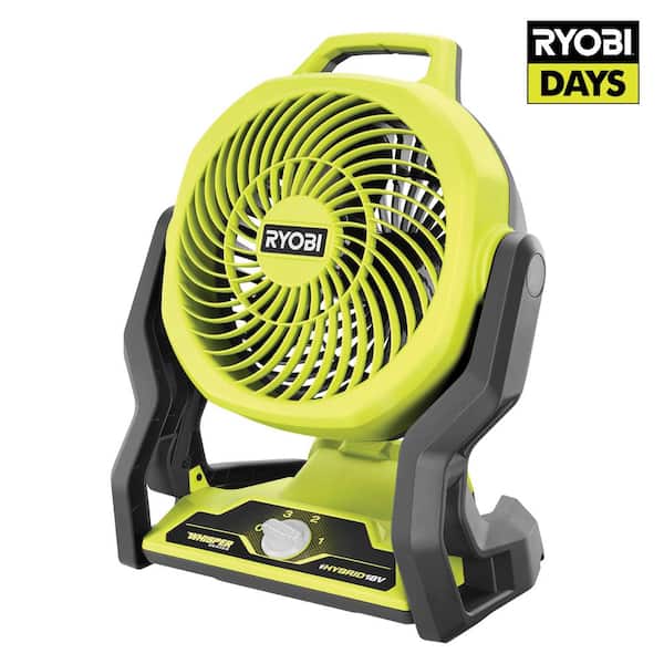 RYOBI ONE+ 18V Hybrid WHISPER SERIES 7-1/2 in. Fan (Tool Only) PCL811B The Home