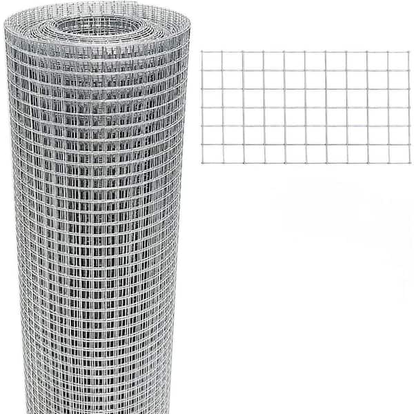 8 in. x 10 ft. Galvanized Wire Mesh Roll for Chicken Pen/Coop Fences, Screen Mesh, Rabbit Snake Fences