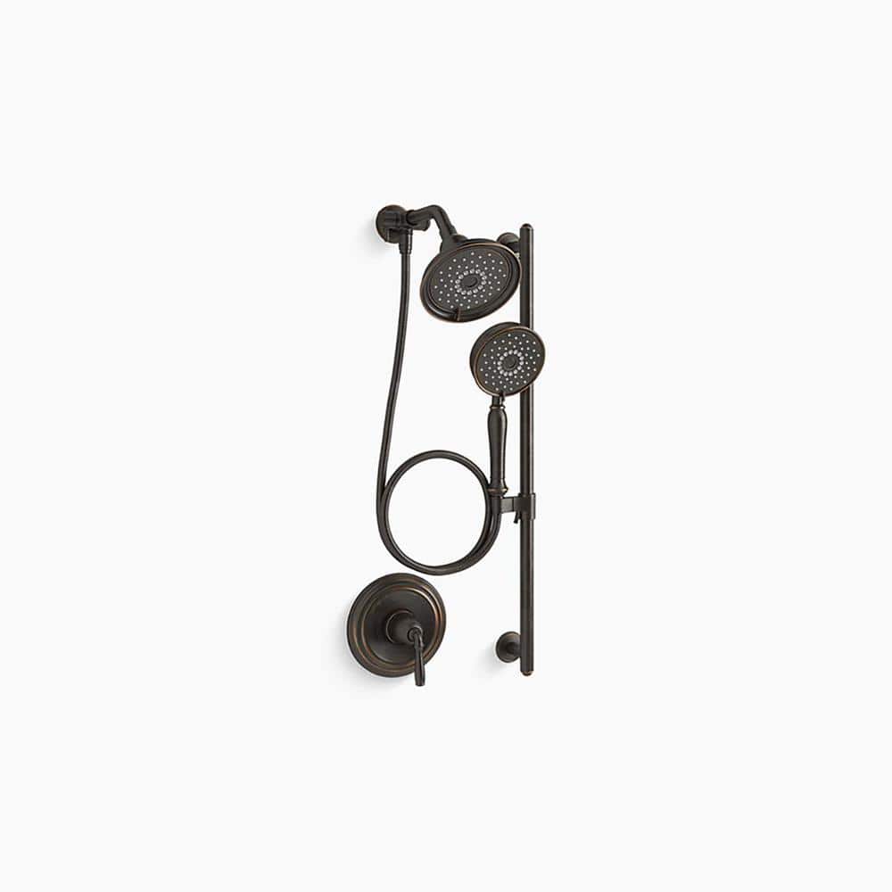 KOHLER Bancroft 3Spray Patterns with 1.75 GPM 6 in. Showerhead Wall