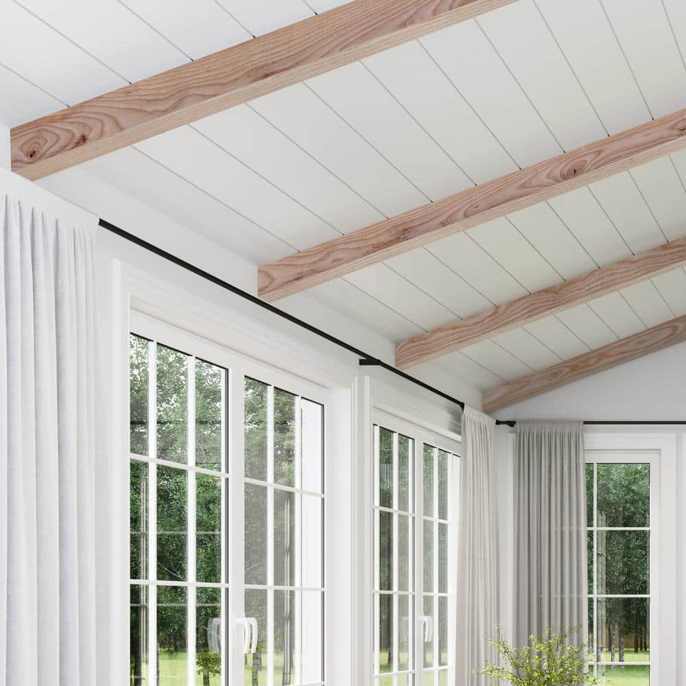 Rustic Unfinished Ash Wood U-Shaped Decorative Beam