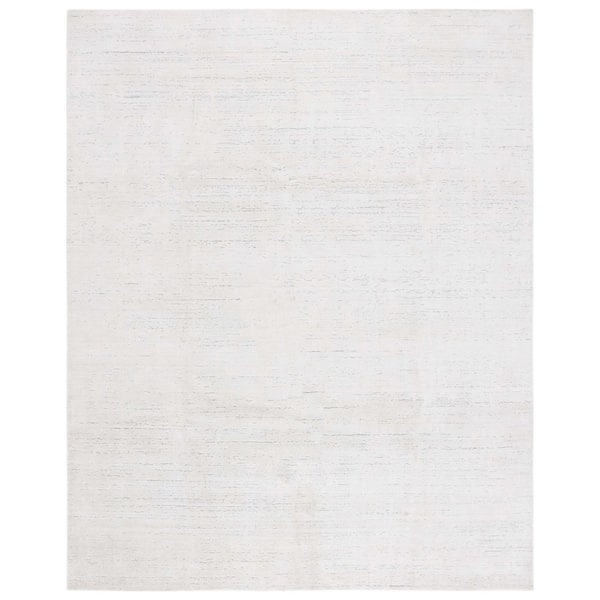 Mirage 9 ft. x 12 ft. Ivory Solid Color Area Rug