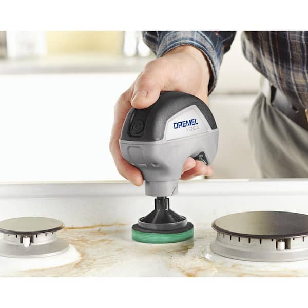 Dremel Versa Cordless Power Scrubber 19Pc Set w/Pads, Brushes USB Cord and  Bag
