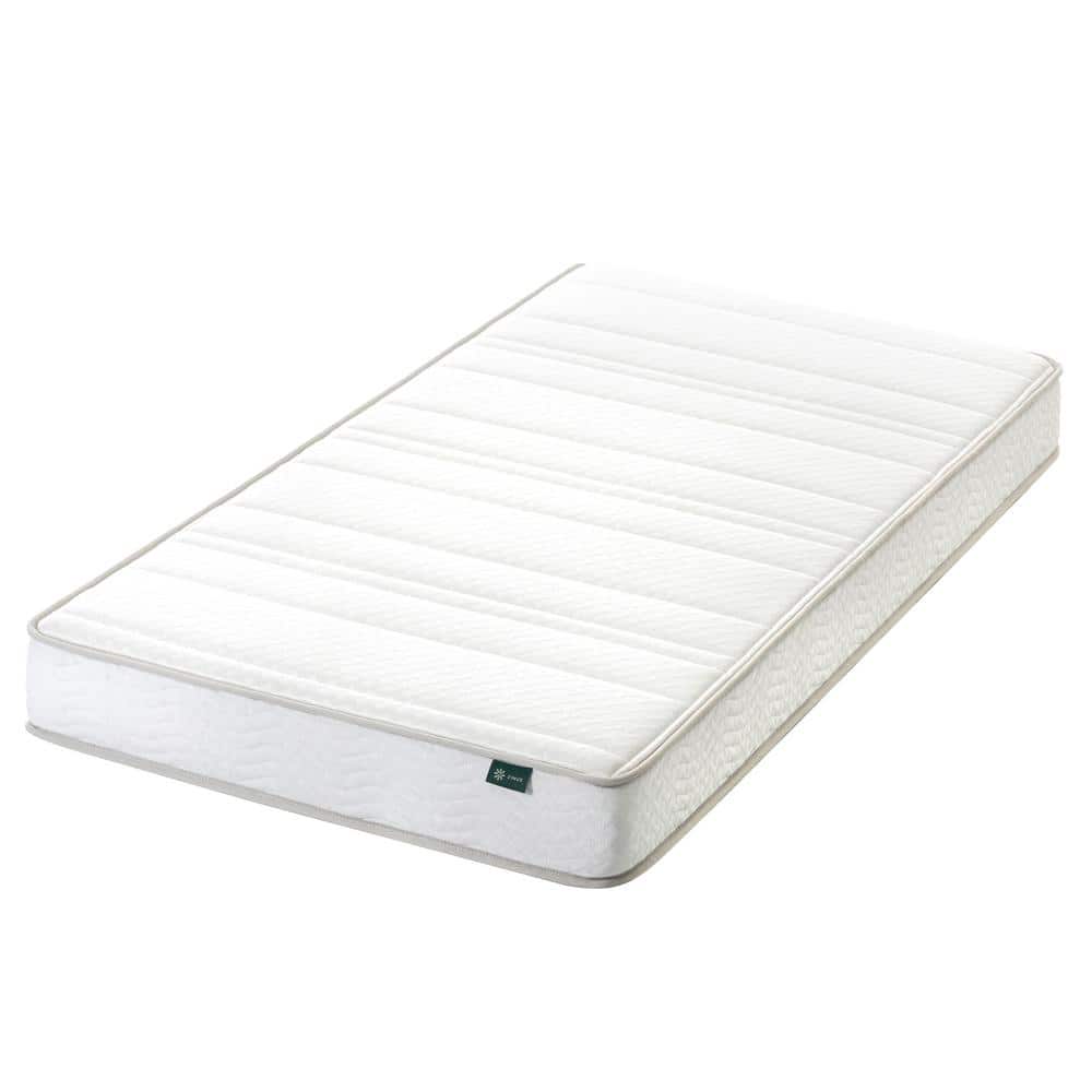 Zinus Twin Medium Quilted Top 6 in. Foam and Spring Hybrid