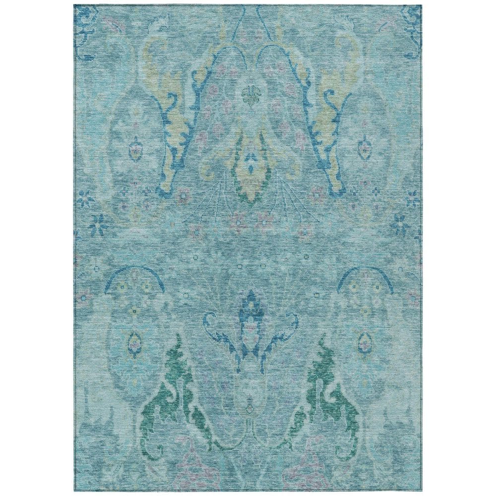 Chantille Machine Washable Indoor/Outdoor Abstract ACN1932 Blue 3 ft. x 5 ft. Area Rug price history on PriceWatchPro