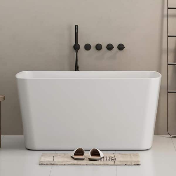 Bootz Industries Honolulu 46 in. x 27 in. Alcove Soaking Bathtub