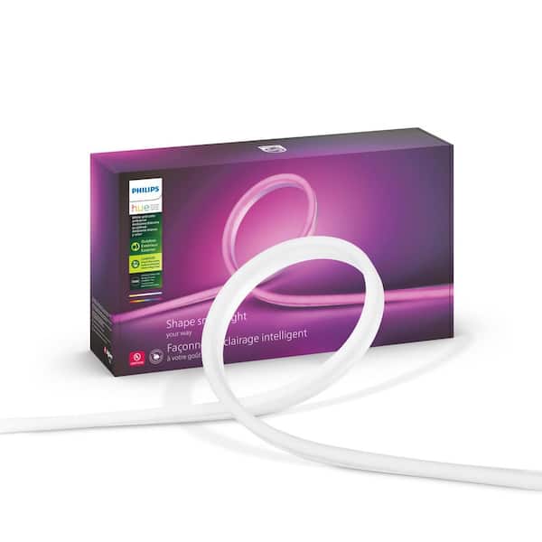 Philips Hue 16.4 ft. Low Voltage LED Smart Outdoor Color Changing Strip Light (1-Pack)