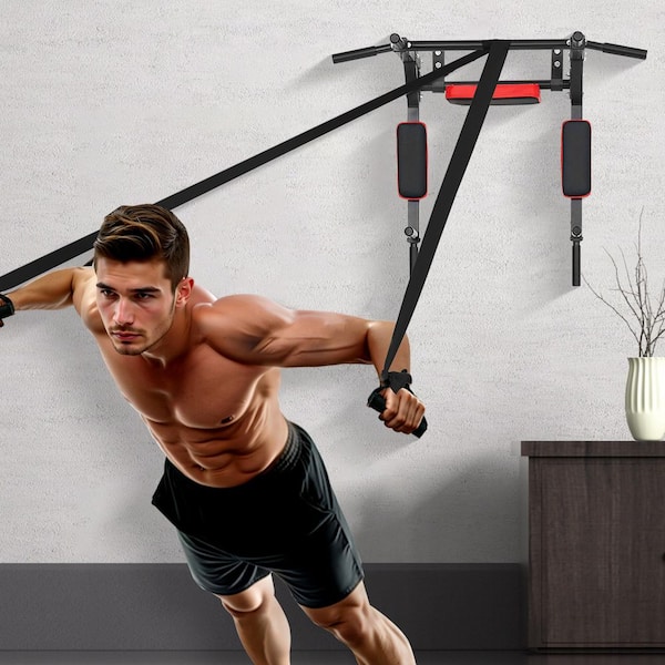 Barre de traction murale pliable pour homegym capacité 500 kg pas cher