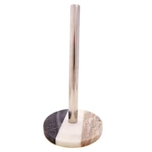 Marble Counter Mount Grey Paper Towel Holder