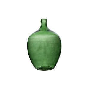 Transparent Green Decorative Glass Bottle