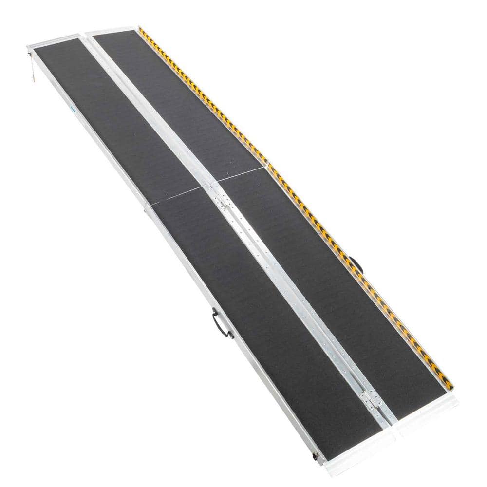 Karl home 10 ft. NonSkid Aluminum Folding Ramp Wheelchair Mobile