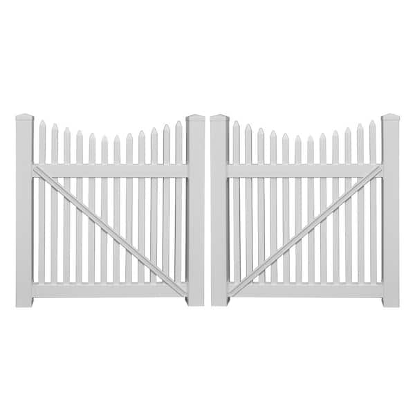 Weatherables Barrington 10 Ft W X 4, Wooden Fence Gates Home Depot