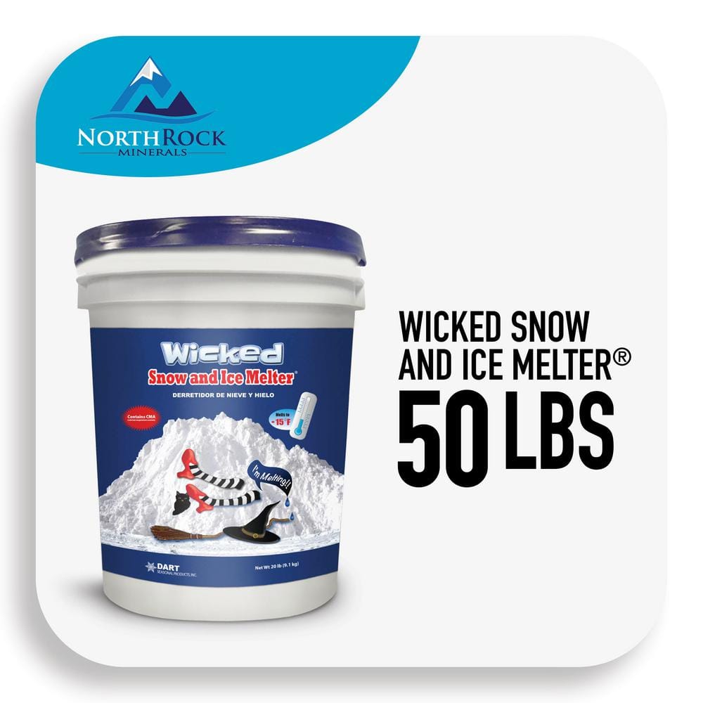 Snow Joe Melt 50 lbs. Sodium Rock Salt Ice Melt MELT50RS - The Home Depot