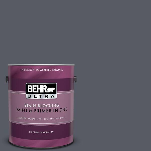 BEHR ULTRA 1 gal. #UL260-22 Pencil Point Eggshell Enamel Interior Paint and Primer in One