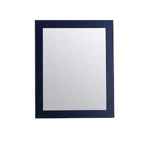 Acclaim 24 in. W x 30 in. H Rectangular Framed Wall Bathroom Vanity Mirror in Blue