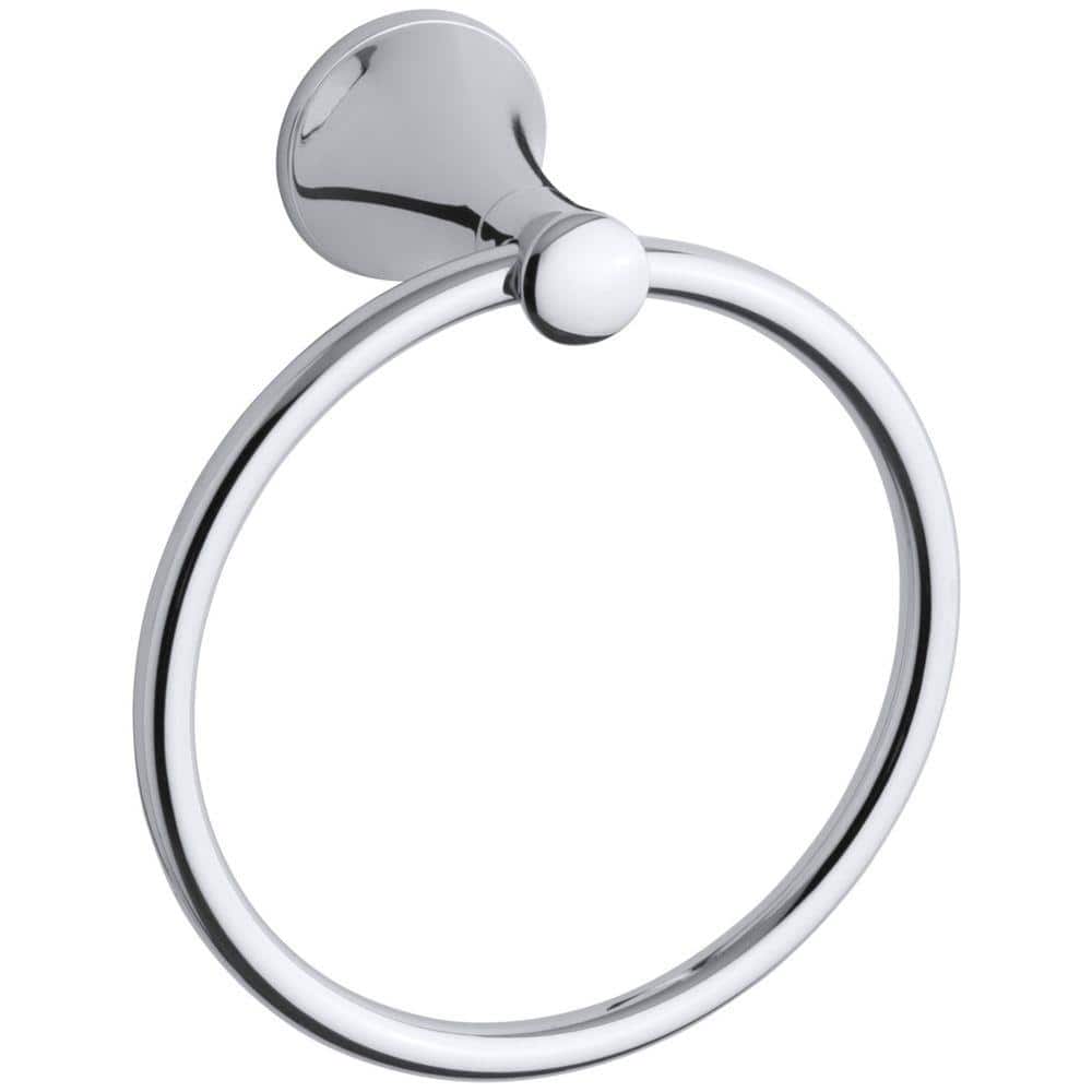 Polished Chrome Wall Mounted Towel Ring