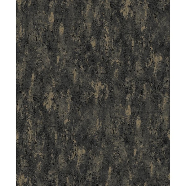 A-Street Prints Diorite Black Splatter Wallpaper Sample