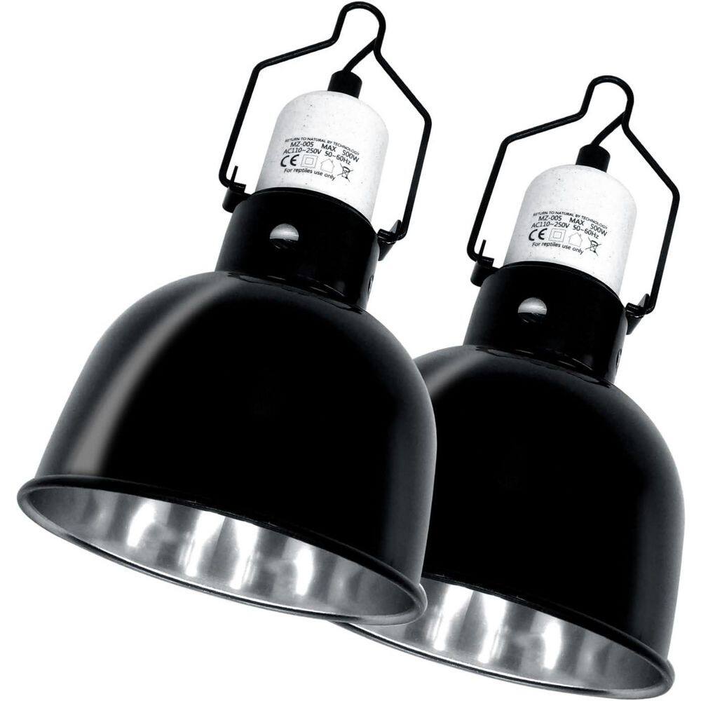 REPTI ZOO 8.5 Inch Reptile Lamp Fixture,Optical Reflection
