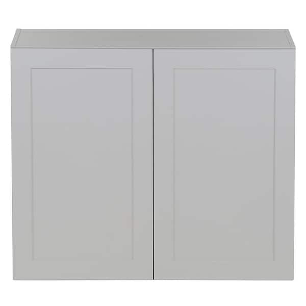 Hampton Bay Cambridge Gray Shaker Assembled Wall Kitchen Cabinet (36 in. W x 12.5 in. D x 30 in H)