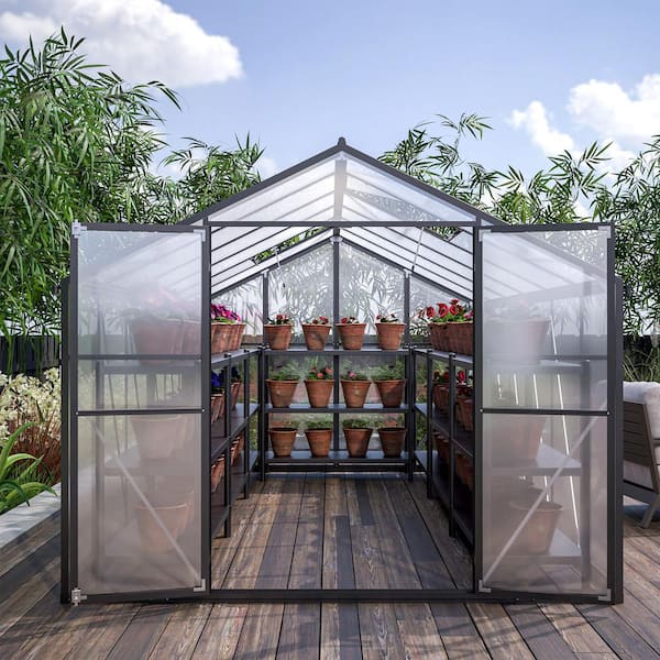150 in. W x 101 in. D x 86 in. H Outdoors, Polycarbonate