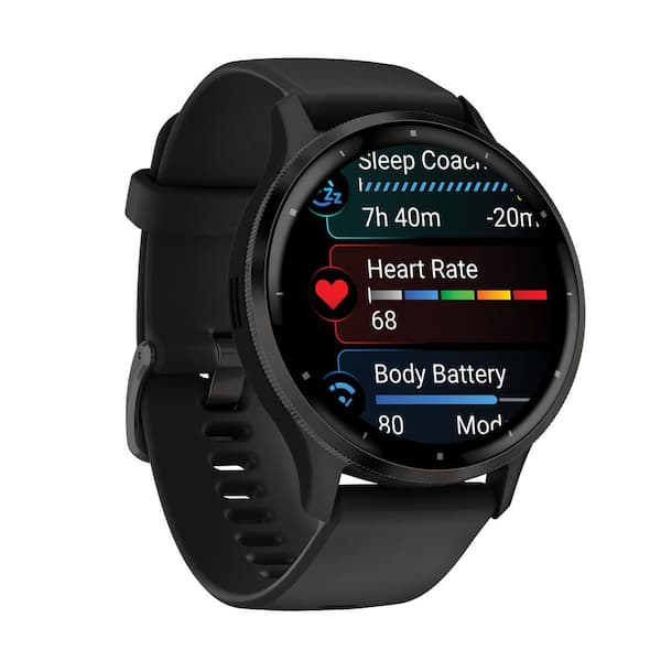 Garmin Venu 3 Fitness Smartwatch with Stainless Steel Bezel and