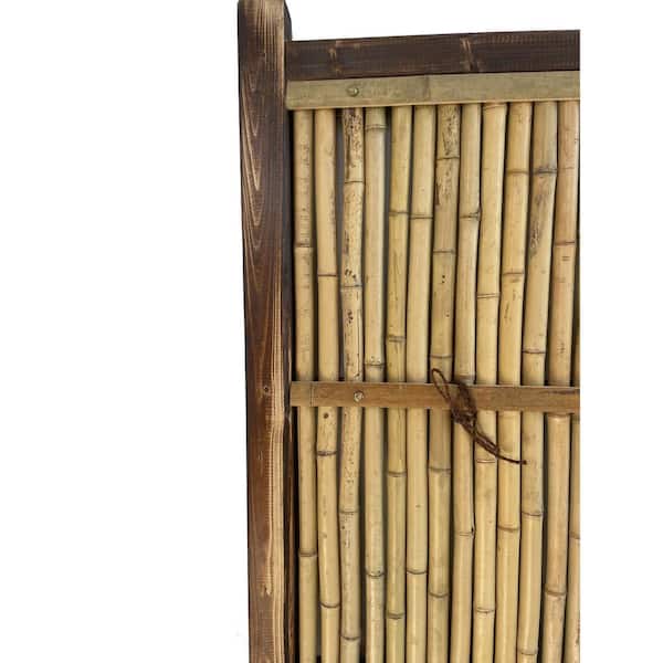 Japanese Bonsai MINI Small Garden Fence Panels Purple Bamboo Accessorie 10X6cm 