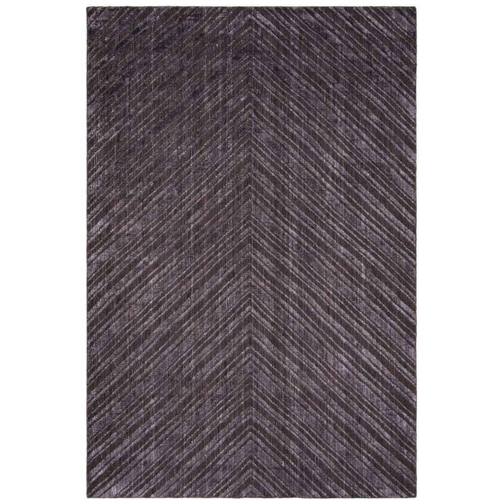 Mirage 6 ft. x 9 ft. Charcoal Solid Color Chevron Area Rug price history on PriceWatchPro