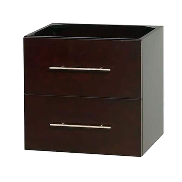 Wyndham Collection Centra 23 in. Vanity Cabinet Only in Espresso