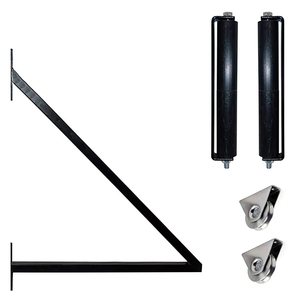 Paris Style Black Steel Sliding Driveway Gate with Pedestrian Gate