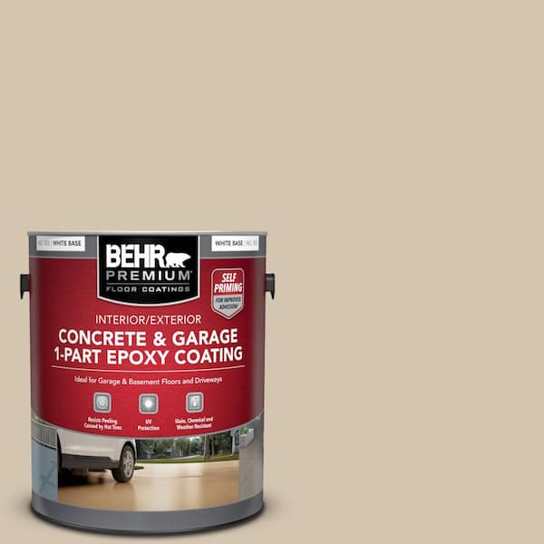1 gal. #N300-3 Casual Khaki Self-Priming 1-Part Epoxy Satin Interior/Exterior Concrete and Garage Floor Paint