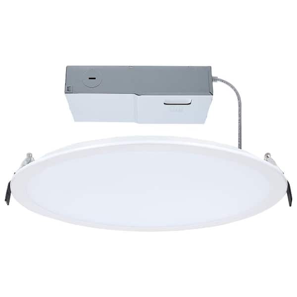12 in. Adjustable CCT Canless New Construction IC Rated Dimmable Indoor Integrated LED Direct Wire Recessed Light