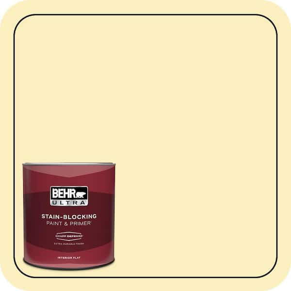 BEHR ULTRA 1 qt. #380C-3 Moon Dance Extra Durable Flat Interior Paint & Primer