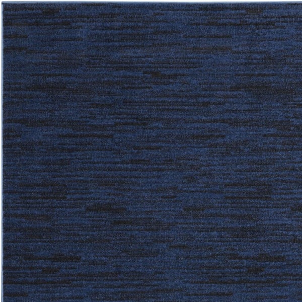 Blue 5 ft. x 7 ft. Woven Polypropylene Rectangle Indoor/Outdoor Area Rug