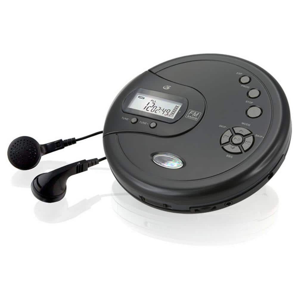 GPX Portable CD Player with FM Radio and 60-Second Anti Skip PC332B - The  Home Depot
