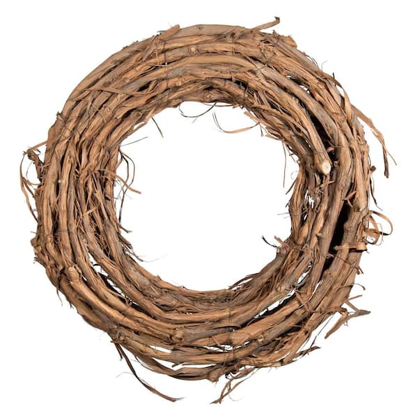 Shine Company 20 in. Artificial x 4.5 in. Artificial D Grapevine Wreath (2-Pack)
