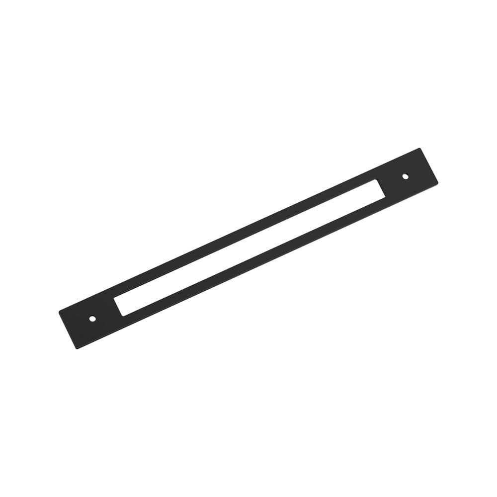 Medora 12 in. (305mm) Center-to-Center Rectangle Matte Black Pull Cabinet Backplate price history on PriceWatchPro