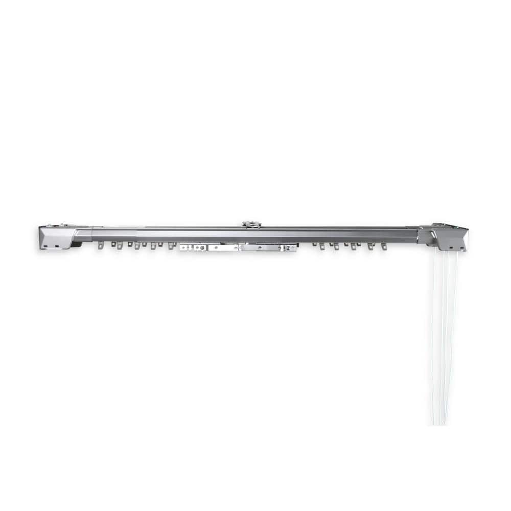 Heavy Duty Adjustable Silver Double Traverse Curtain Rod
