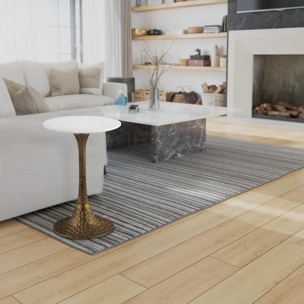 THE URBAN PORT 14.5 in. Antique Brass and White Round Marble Accent End Table with Hammered Pedestal Base