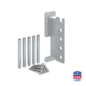 12-Gauge ZMAX Galvanized Concealed Joist Tie with (5) Long Pins