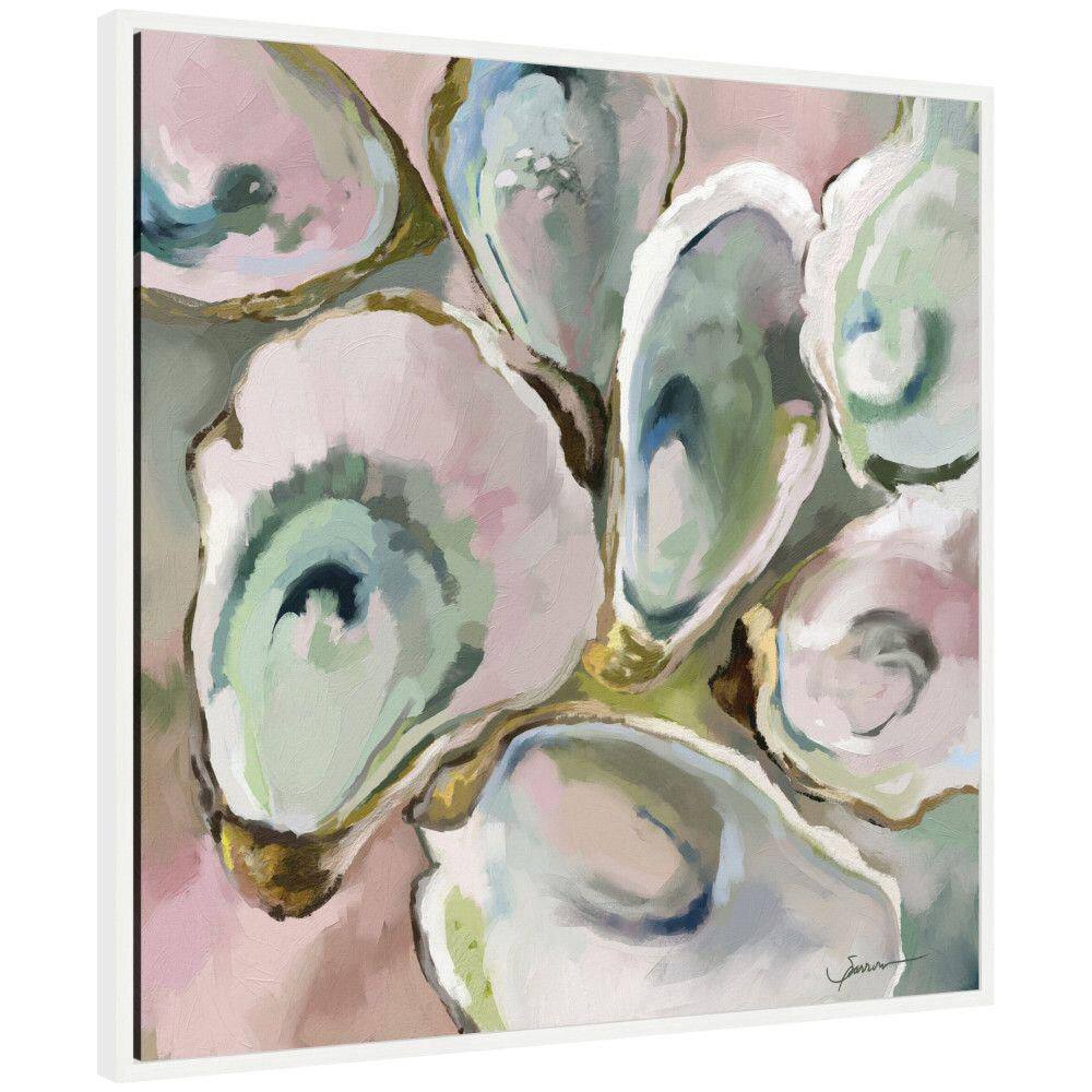 "Sylvie ""Oyster Roast 2"" by Mary Sparrow White Framed Art Print 30 in. x 30 in." price history on PriceWatchPro
