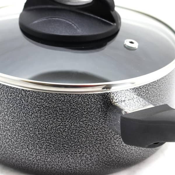FOOD NETWORK HEAVY ALUM NON STICK CERAMIC COATED 1.5 & 2.5 QT COVERED SAUCE  PANS