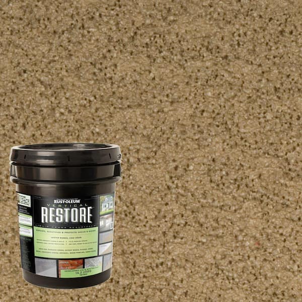 Restore 4 gal. River Rock Vertical Liquid Armor Resurfacer for Walls and Siding