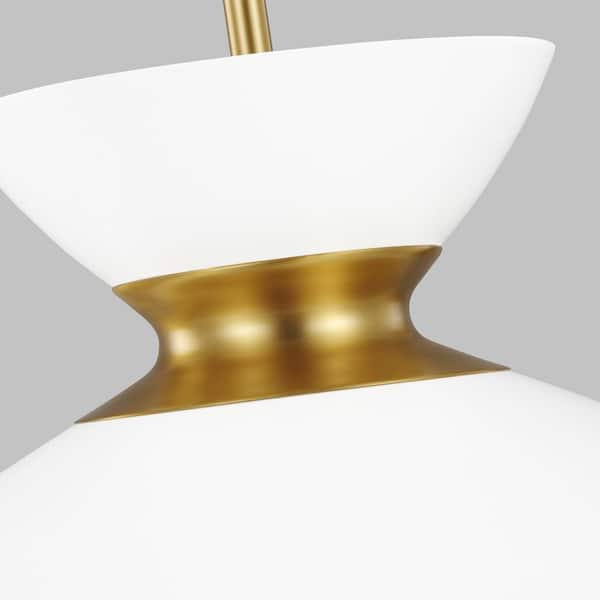 Generation Lighting Whare 1-Light Burnished Brass Medium Pendant