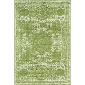 Bromley Wells Green 4 ft. x 6 ft. Area Rug